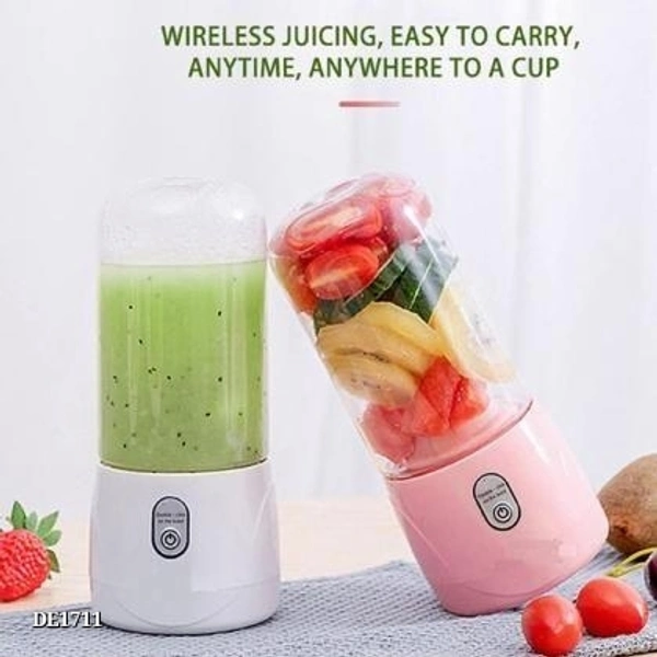 Rechargeable Portable Electric Mini USB Juicer Bottle Blender  - multicolored
