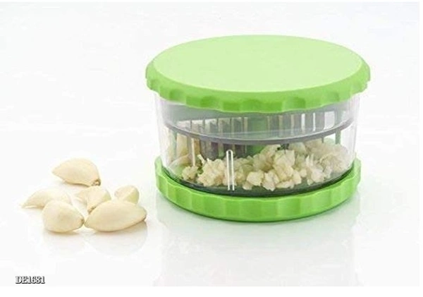 Multicolored  *Garlic Cutter*Multi Crusher for Ginger/Garlic Crusher Chilli, Ginger, Dry Fruits Chopper with Stainless Steel Blades - multicolored