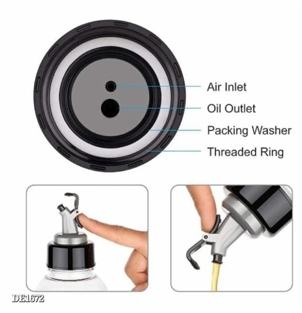 Plastic Oil Dispenser (1 litre) set of 2* - transparent