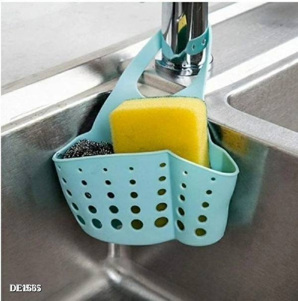 Silicon Hanging Kitchen Sink Spong Holder (pack of 2)* - multicolored