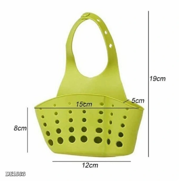 Silicon Hanging Kitchen Sink Spong Holder (pack of 2)* - multicolored