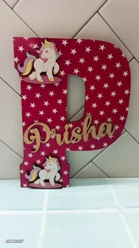 Customized name Kids room plate  * - multicolored, Free