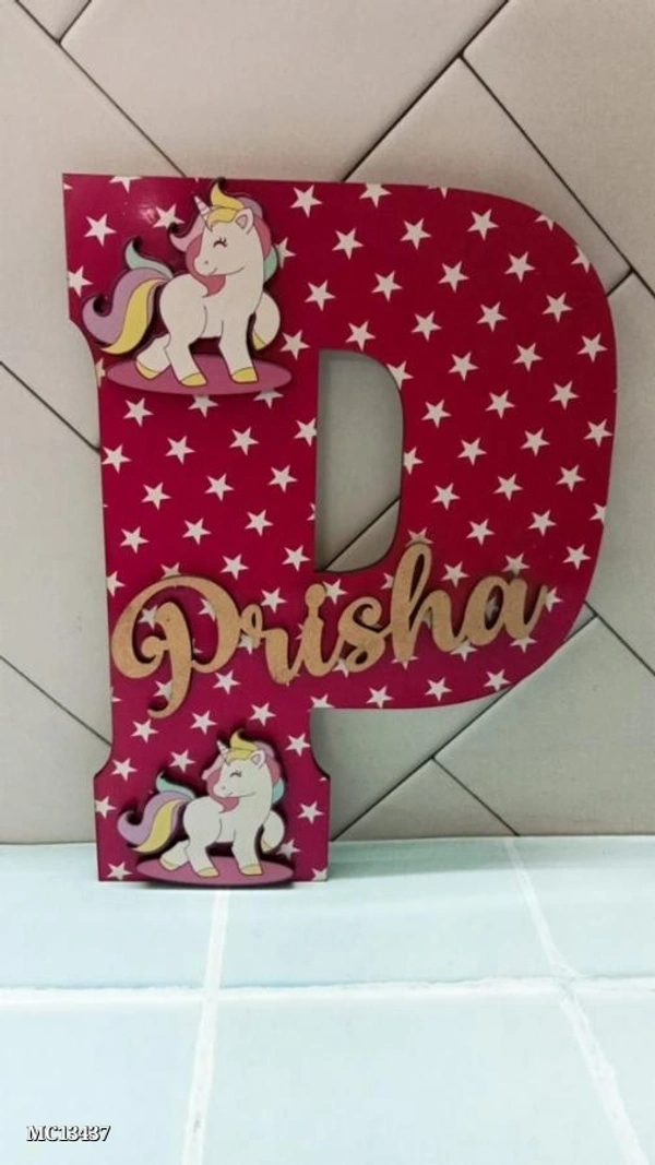 Customized name Kids room plate  * - multicolored, Free