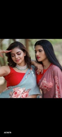 BANGLORI SILK  Georgett saree NEW LAUNCHING*ANX-MONALISHA* - multicolored, Free