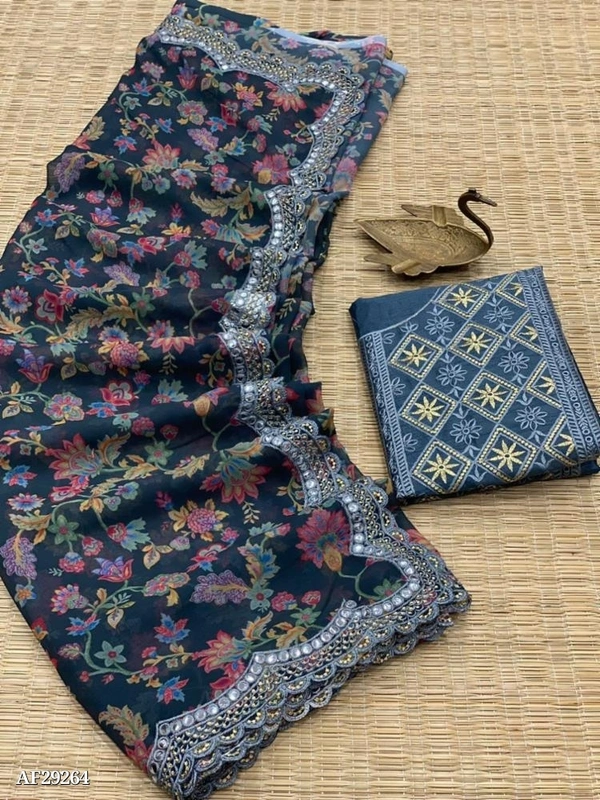 GEORGETT SAREE  Georgett saree  *NEW LAUNCH*ANX- VAMIKA* - multicolored, Free