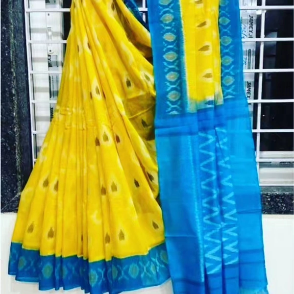Georgette Saree  Plain linen saree **Saree Fabric* - Plain Linen *Work* - Digital Print. - multicolored, Free