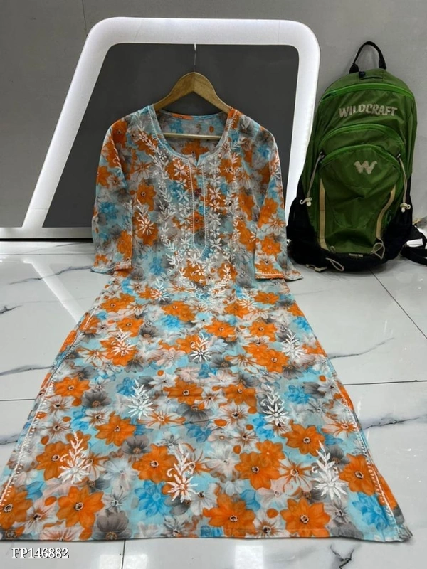 Mulmul  Catalog Name: *collection of Lucknow Mulmul kirti**fabric mulmul  - multicolored, XL