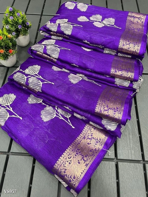 Cotton  Saree**Wow collection*Super dola silkSoft  - multicolored, Free