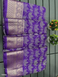 Cotton  Saree**Wow collection*Super dola silkSoft  - multicolored, Free