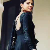 Top With Dupatta*TOPFabric    :   Foux GorgetteWork.     :   Diamond work with Lace broder - rtcInner    :    Micro - Black, M