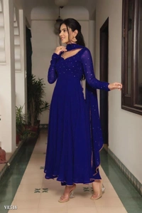 Top With Dupatta*TOPFabric    :   Foux GorgetteWork.     :   Diamond work with Lace broder - rtcInner    :    Micro - Red, XL