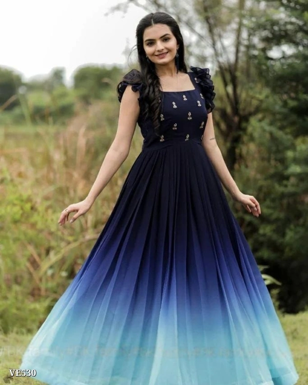 Faux  PREMIUM READYMADE DESIGNER GOWN COLLECTIONS Pedding gowns are the Suitable for women, It Shows the newly updated trend, It become aspirational for women to wear the best of gowns - livewear - Red, S