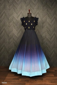 Faux  PREMIUM READYMADE DESIGNER GOWN COLLECTIONS Pedding gowns are the Suitable for women, It Shows the newly updated trend, It become aspirational for women to wear the best of gowns - livewear - Red, M