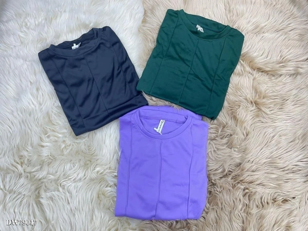 Co-ord  CROP TOP + LOWER ☘️Fabric : *IMPORTED - Blue, Free