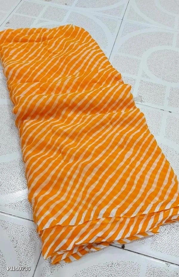 Lehriya Saree Sawan Spcl*New collection of dailywere saree 💥lehriya saree for sawan 💥Fabric royal chiffon saree Beautiful lehriya print - multicolored, Free