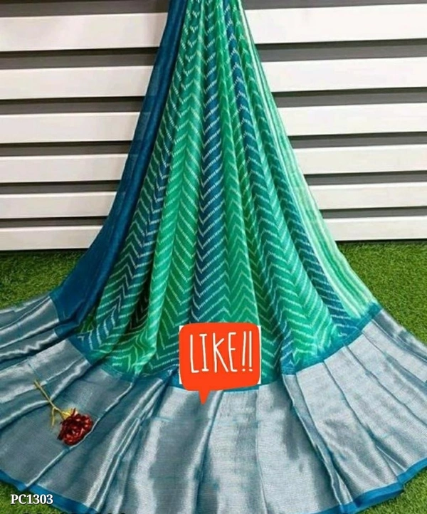 FOX MOSS CHIFFON  Catalog Name: *Saree**|| ARPITA ||*SAREE - SOFT FAUX MOSS CHIFFON[ light weight fabric and zari weaving border and beautiful HD ikkat style print ]BLOUSE - SOFT FAUX MOSS CHIFFON [ running contrast blouse ]LENGTH - 6.30 METERREADY TO SHIP - multicolored, Free
