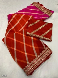 Arihant  New Exclusive Wow Looking Party Wear Saree Arihant**😍 Savan Special Lahariya Saree 😍**New Exclusive Wow Looking Party Wear  Saree**Catalog* :- *arihant - Free, multicolored