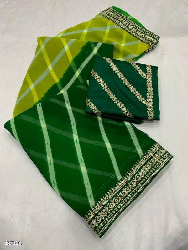 Arihant  New Exclusive Wow Looking Party Wear Saree Arihant**😍 Savan Special Lahariya Saree 😍**New Exclusive Wow Looking Party Wear  Saree**Catalog* :- *arihant - Free, multicolored