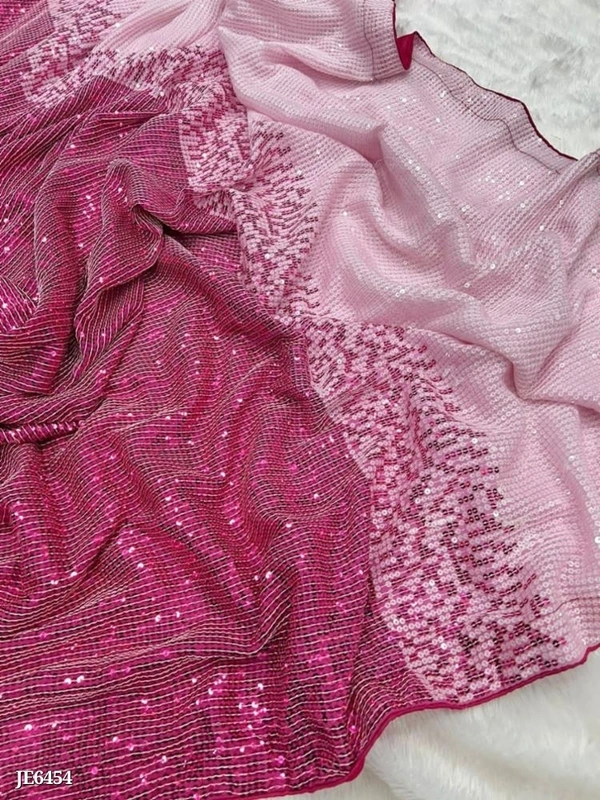 Bollywood  EXCLUSIVE BEAUTIFUL SAREE \uD83D\uDE80\n\nSAREE : PREMIUM GEORGETTE DIGITAL PRINT - Pink Flamingo, Free