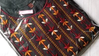 Naira Cut Embroidery Kurti - XL