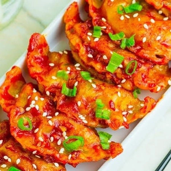 Chicken Momo: Pan Fried With Soup