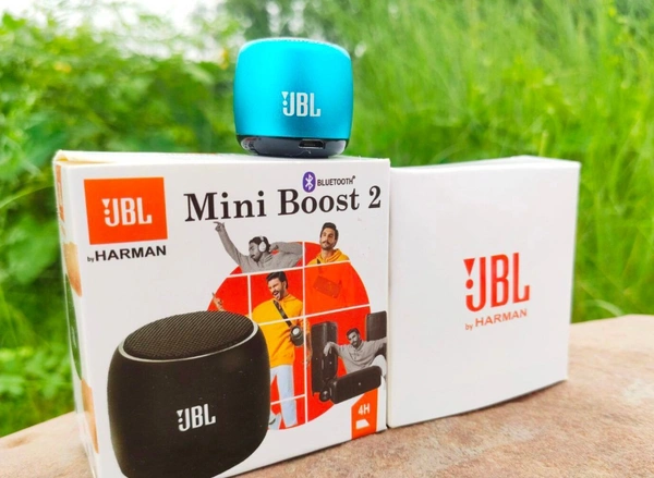 JBL Mini Boots 2 Bluetooth Speaker - Black 🖤 Golden Blue 🔵
