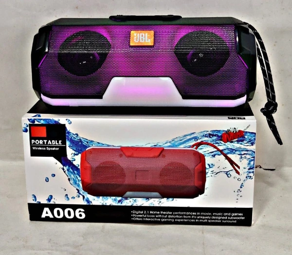 JBL A006 Wireless Bluetooth Speaker  - Multi Colour 