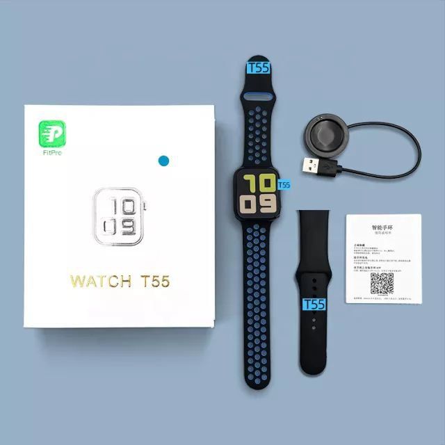 Black Fitpro T55 Bluetooth Smart Watch, 130g at Rs 340/box in New Delhi |  ID: 2851390332833