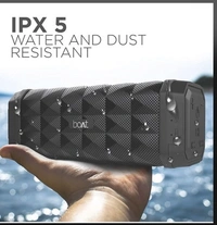 boAT boAt Stone 650 10W Bluetooth Speaker with Upto 7 Hours Playback, IPX5 and Integrated Controls (Black) - Black