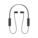 Sony WI-C200 Wireless Headphones with 15 Hrs Battery Life, Quick Charge, Magnetic Earbuds for Tangle Free Carrying, BT ver 5.0,Work from home, In-Ear Bluetooth Headset with mic for phone calls (Black) - Black
