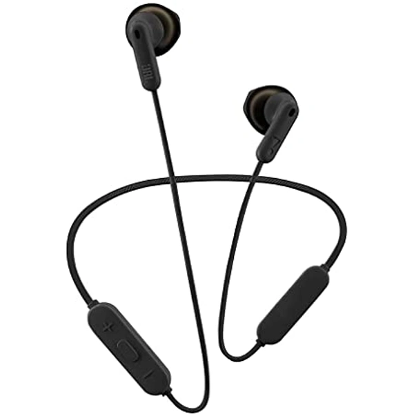 JBL Tune 215BT, 16 Hrs Playtime with Quick Charge, in Ear Bluetooth Wireless Earphones with Mic, 12.5mm Premium Earbuds with Pure Bass, BT 5.0, Dual Pairing, Type C & Voice Assistant Support (Black) - Black