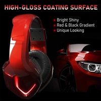 Seekart Premium K19 Gaming Headset with Microphone,Gaming Headphones Stereo 7.1 Surround Sound PS4 Headset 50mm Drivers,3.5mm Audio Jack Over Ear Headphones Wired for PC,PS4,PS5,Laptop,Mac,iPad (Red) - Red