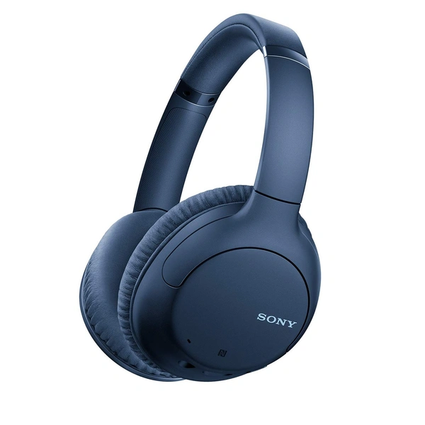 Sony WH-CH710N Active Noise Cancelling Wireless Headphones Bluetooth Over The Ear Headset with Mic for Phone-Call, 35Hrs Battery Life, Aux, Quick Charge and Google Assistant Support for Mobiles -Blue - 
