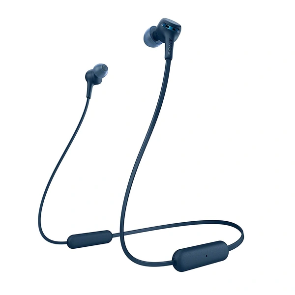 Sony WI-XB400 Wireless Extra Bass in-Ear Headphones with 15 hrs Battery, Quick Charge, Magnetic Earbuds, Tangle Free Cord, BT Ver 5.0, Work from Home,Bluetooth Headset with Mic for Phone Calls (Blue) - Black