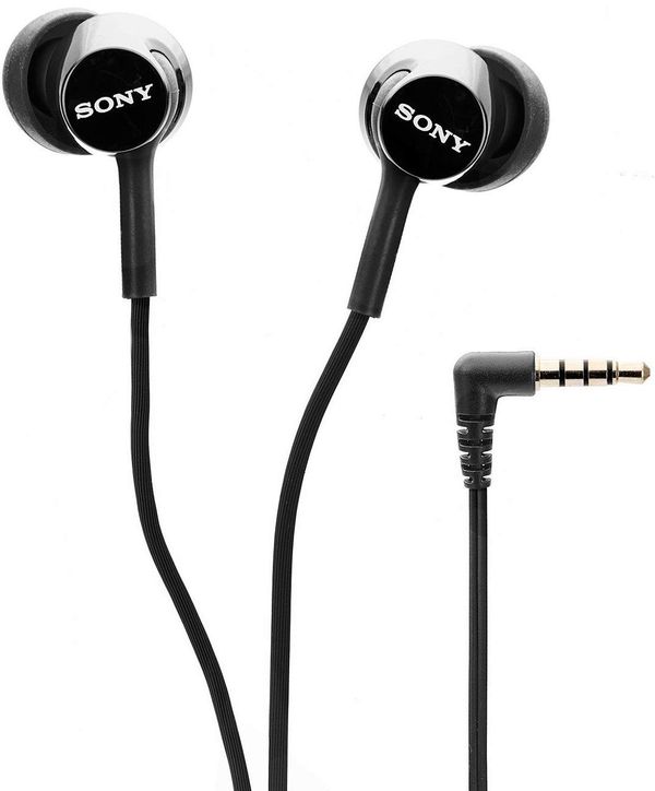 Sony MDR-EX155AP Wireless in Ear Headphone with Mic (Black) - Black