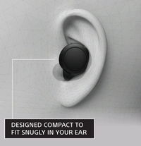 Sony WF-C500 Bluetooth Truly Wireless in Ear Earbuds with 20 Hrs Battery, True Wireless Earbuds with Mic for Phone Calls, Fast Pair  - Black