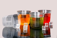 GIRNES Premium Plastic Transparent Unbreakable Lemon Juice Jug Set and 6 pcs Glass (Square)