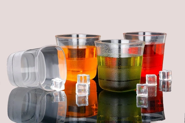 GIRNES Premium Plastic Transparent Unbreakable Lemon Juice Jug Set and 6 pcs Glass (Square)