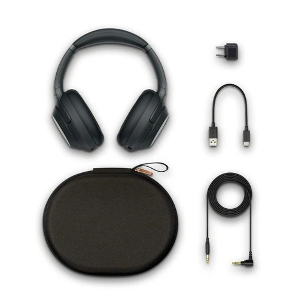 Sony WH-1000XM3 Bluetooth Wireless Over Ear Headphones with Mic (Black) - Black