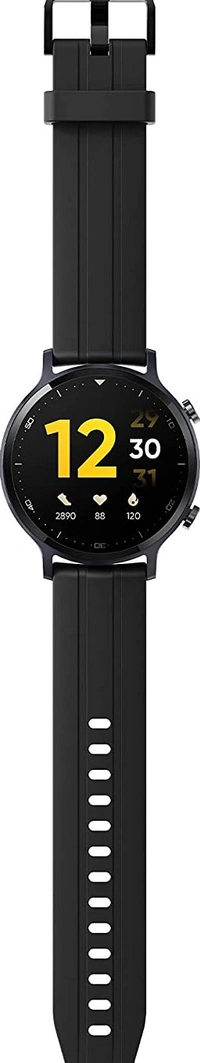 Realme realme Smart Watch S with 1.3 inch (3.3 cm) TFT-LCD Touchscreen, 15 Days Battery Life, SpO2 & Heart Rate Monitoring, IP68 Water Resistance, Black - Black