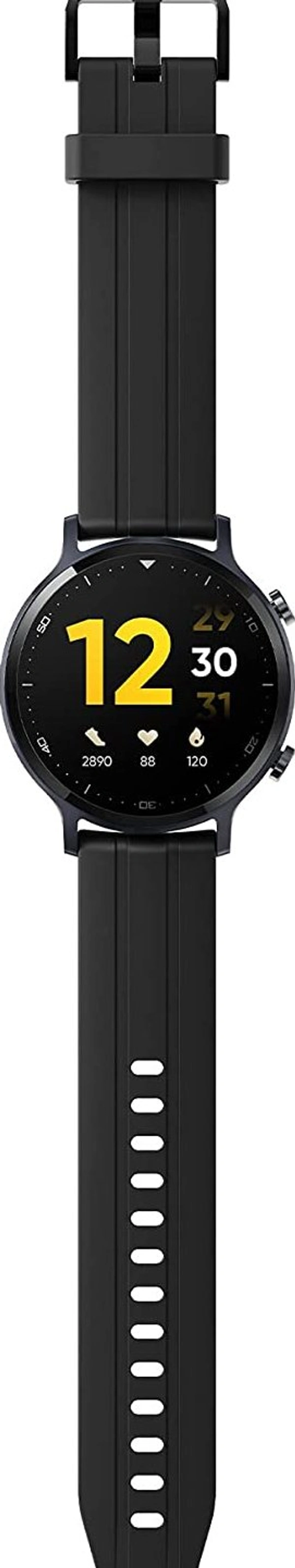 Realme realme Smart Watch S with 1.3 inch (3.3 cm) TFT-LCD Touchscreen, 15 Days Battery Life, SpO2 & Heart Rate Monitoring, IP68 Water Resistance, Black - Black