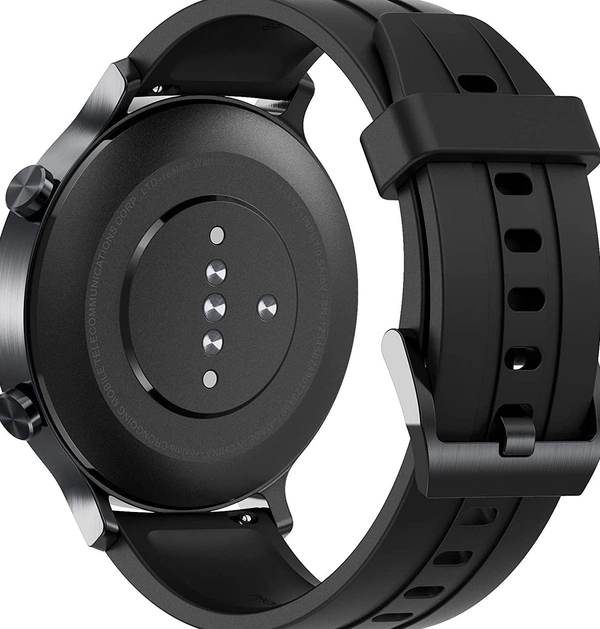 Realme realme Smart Watch S with 1.3 inch (3.3 cm) TFT-LCD Touchscreen, 15 Days Battery Life, SpO2 & Heart Rate Monitoring, IP68 Water Resistance, Black - Black