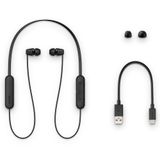 (Renewed) Sony WI-C200 Wireless Bluetooth In Ear Headphone with Mic - Black