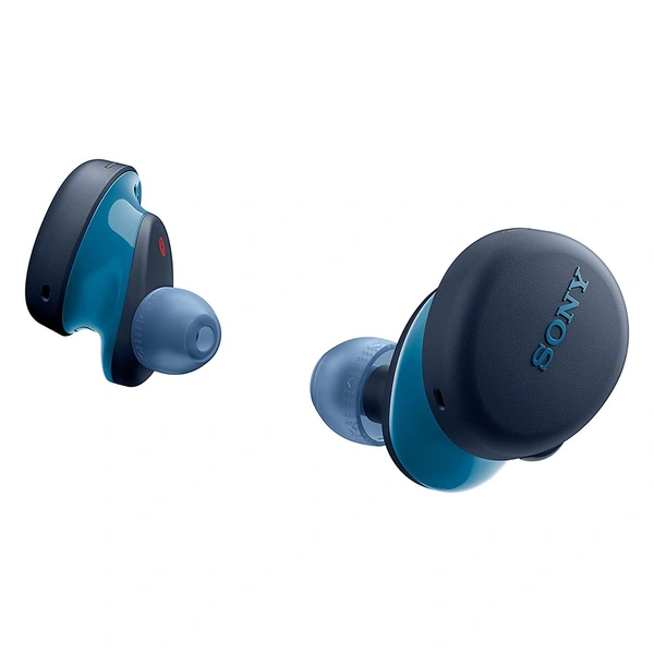 (Renewed) Sony Wf-Xb700 Bluetooth Truly Wireless In Ear Earbuds With Extra Bass, 18 Hours Battery Life, With Mic For Phone Calls, Quick Charge, Bt Ver 5.0 (Blue)
