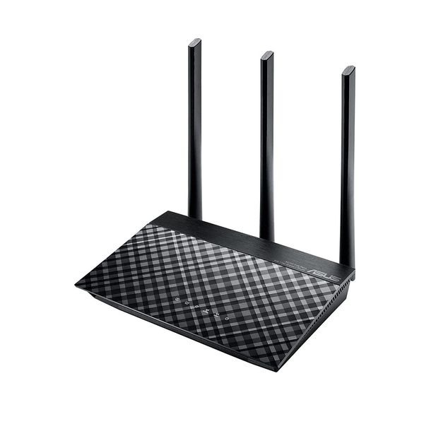 ASUS RT-AC53 AC750 Dual Band WiFi Router (Black) with high Power Design, VPN Server and time scheduling