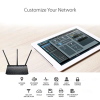 ASUS RT-AC53 AC750 Dual Band WiFi Router (Black) with high Power Design, VPN Server and time scheduling