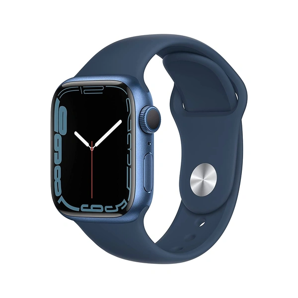 Apple Watch Series 7 (GPS, 41mm) - Blue Aluminium Case with Abyss Blue Sport Band - Regular