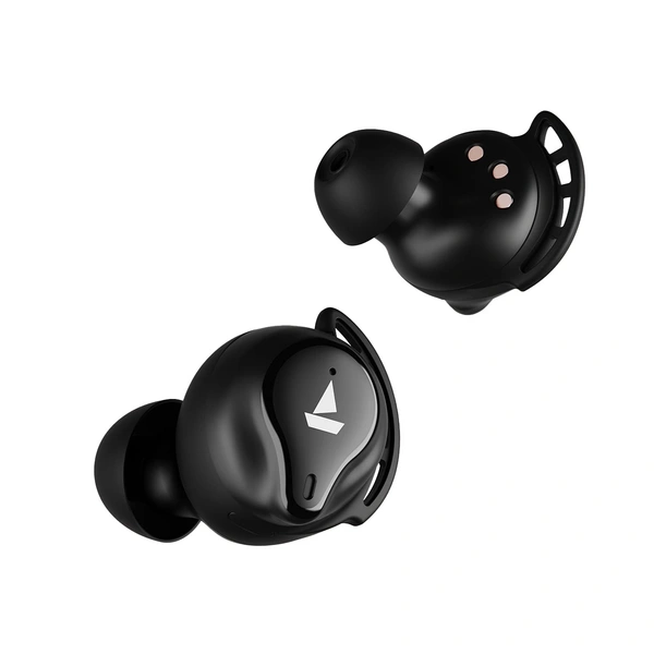 boAt Airdopes 621 Bluetooth Truly Wireless in Ear Earbuds with Upto 150 Hours Playback, ASAP Charge,Case Indicator,boAt Signature Sound,IWP Tech, IPX7 & Smooth Touch Controls with mic (Active Black)