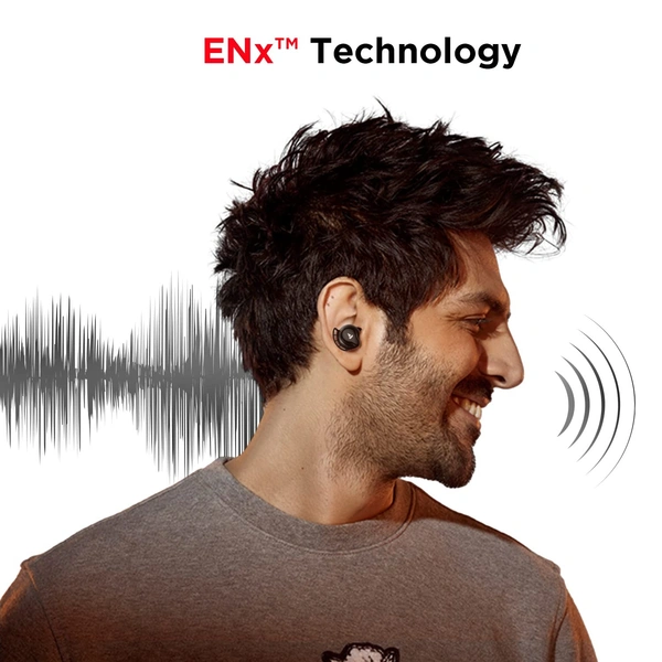 boAt Airdopes 621 Bluetooth Truly Wireless in Ear Earbuds with Upto 150 Hours Playback, ASAP Charge,Case Indicator,boAt Signature Sound,IWP Tech, IPX7 & Smooth Touch Controls with mic (Active Black)