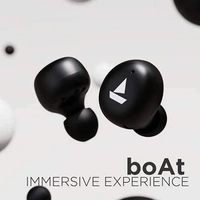 (Renewed) boAt Airdopes 381 Bluetooth Truly Wireless In Ear Earbuds With Mic (Active Black)
